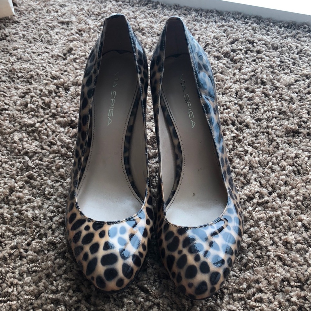 Animal print heels